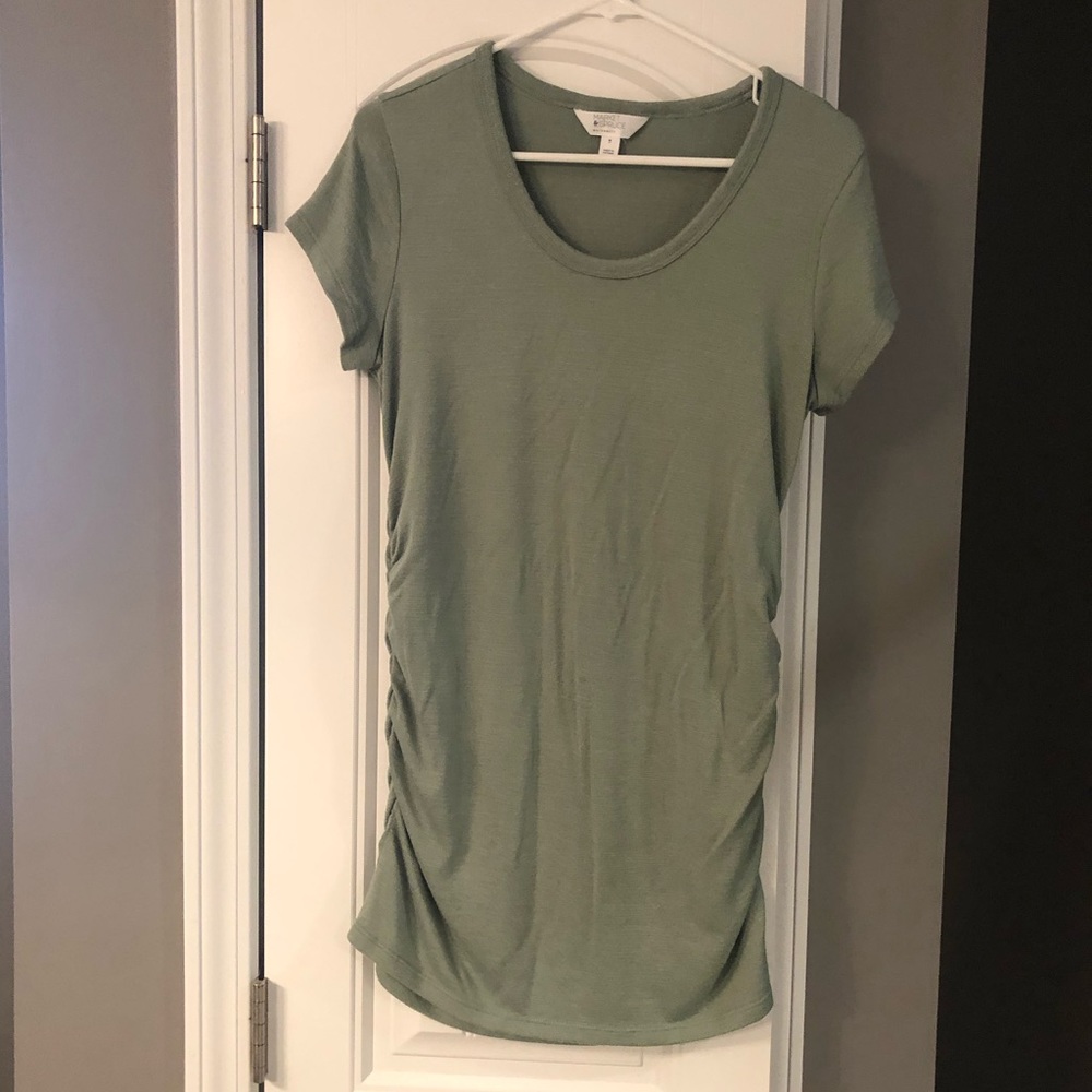 Market & Spruce- Alma short sleeve maternity knit top